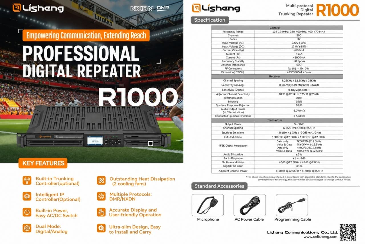 Lisheng R1000 specifications